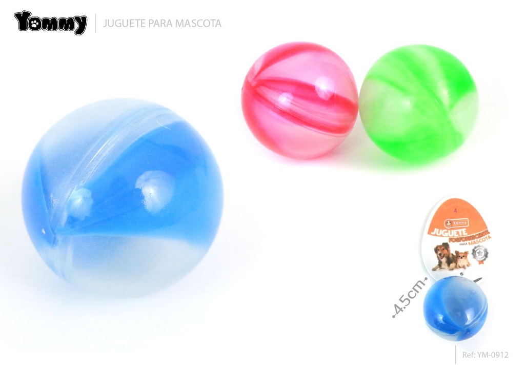Bola de masticar luminosa para perros 4.5cm - Juguetes para mascotas