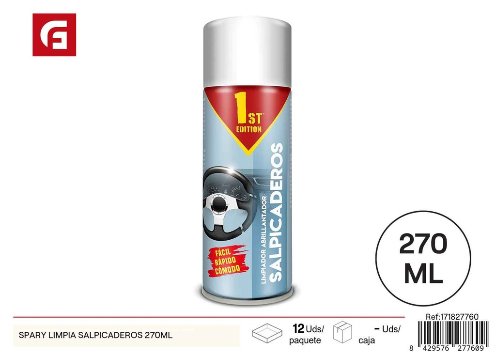 Limpia salpicaderos spray 270 ml - Artículos de limpieza