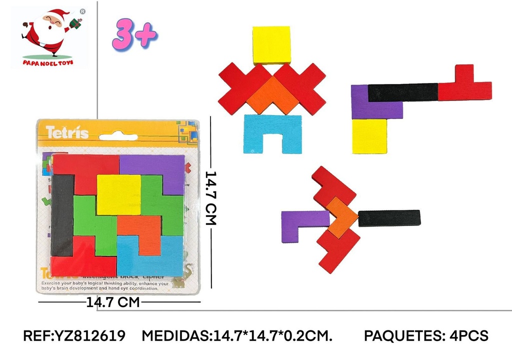 Tetris de madera - Juguete educativo
