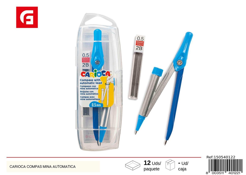 Compás automático Carioca - Material escolar y útiles de dibujo