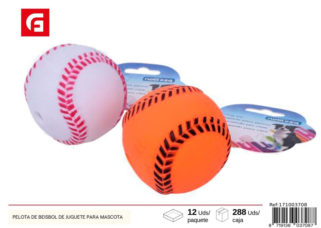 Pelota de béisbol de juguete para mascotas