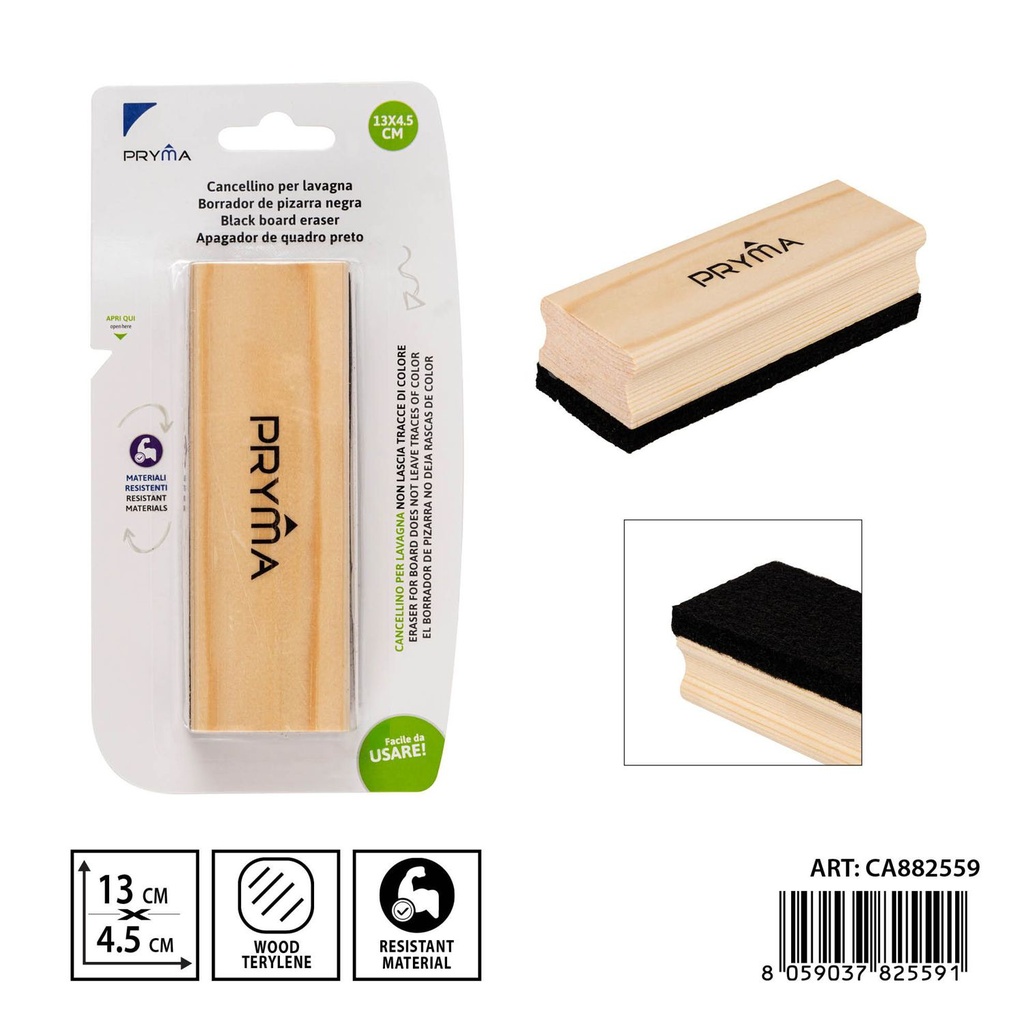 Borrador de pizarra 13x4.5cm - Accesorios para el aula