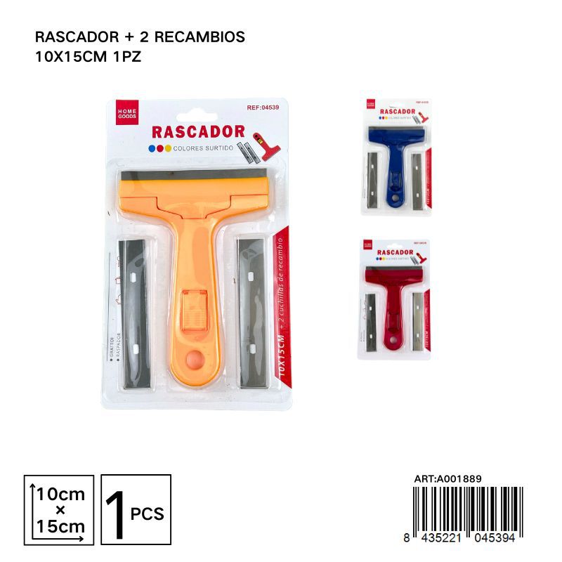RASCADOR + 2 RECAMBIOS 10X15CM 1PZ - Accesorios de cocina y utensilios