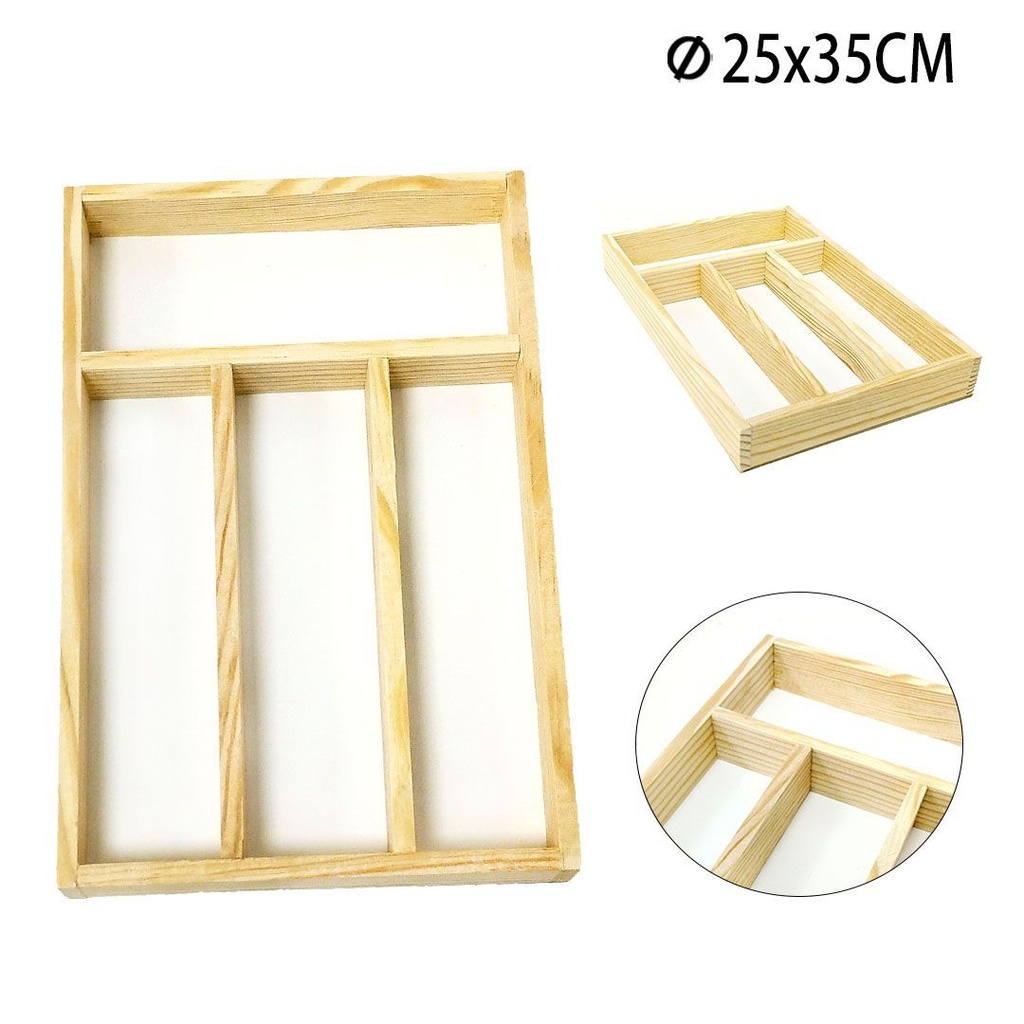 Organizador de cubiertos 25x35 cm - Accesorios de cocina y almacenamiento