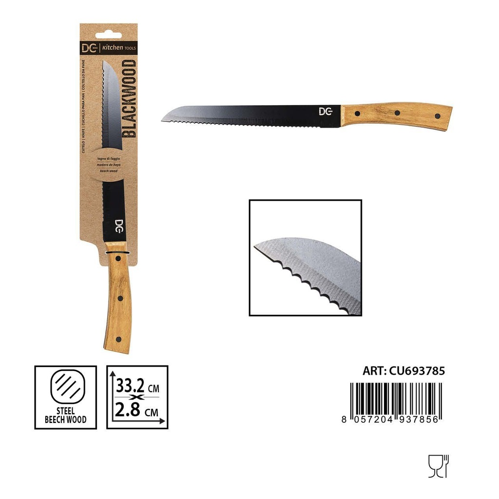 Cuchillo para pan 33.2x2.8 cm - Utensilios de cocina