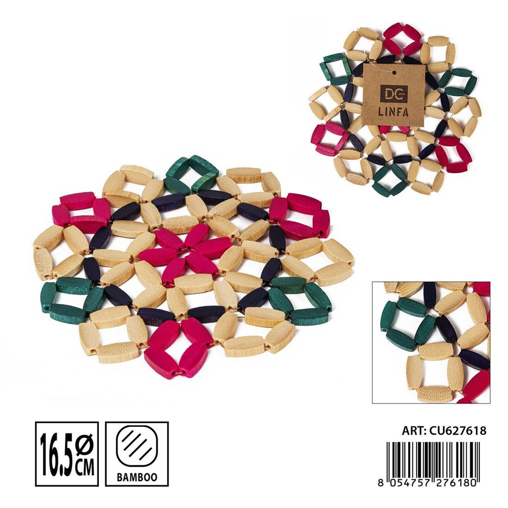 Salvamantel de bambú 16.5cm - Accesorios para cafetera