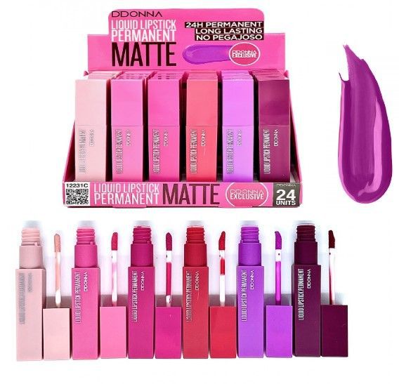 Lipstick líquido permanente sin estrella 24/u - Cosméticos y belleza