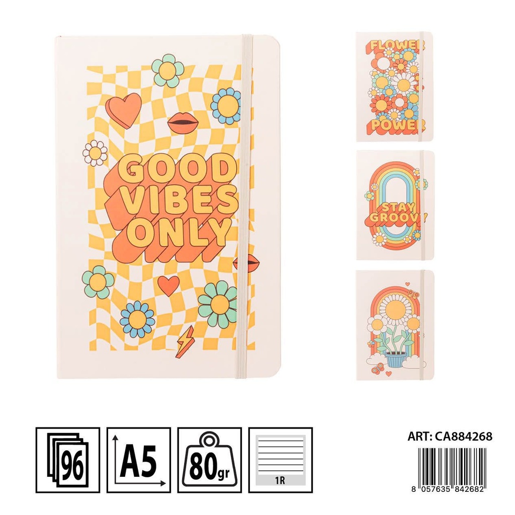 Libreta tapa dura A5 96 páginas - Papelería