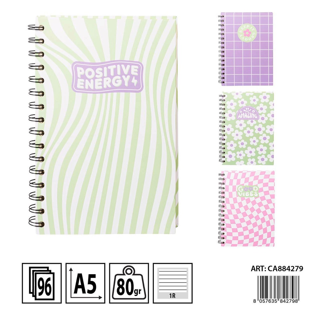 Libreta espiral A5 96 páginas - Papelería