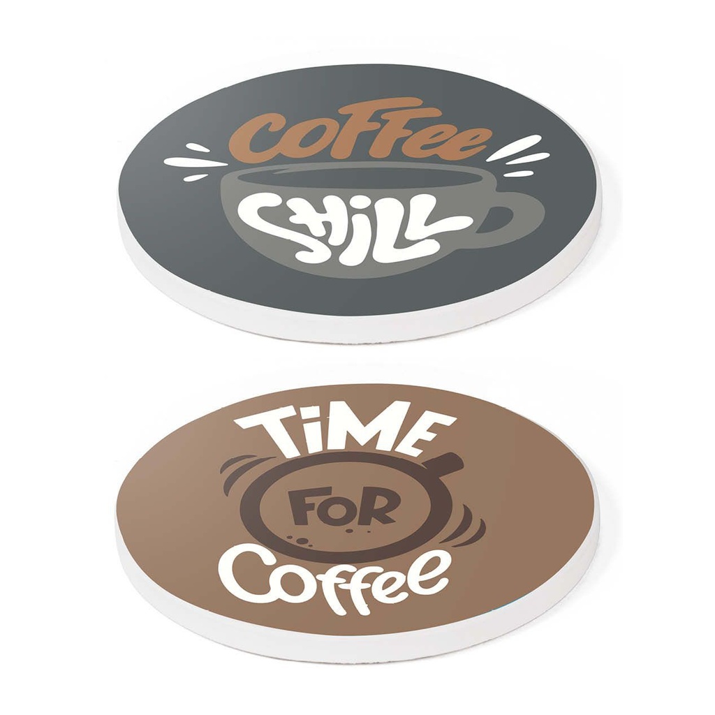 Posavasos de cerámica con corcho 10.3cm - Accesorios para cocina