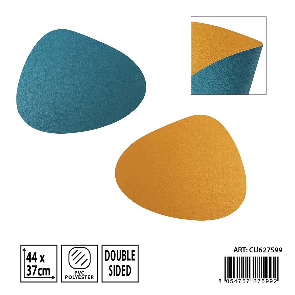 Mantel individual triangular de PVC 44x37 cm - Accesorios para mesa