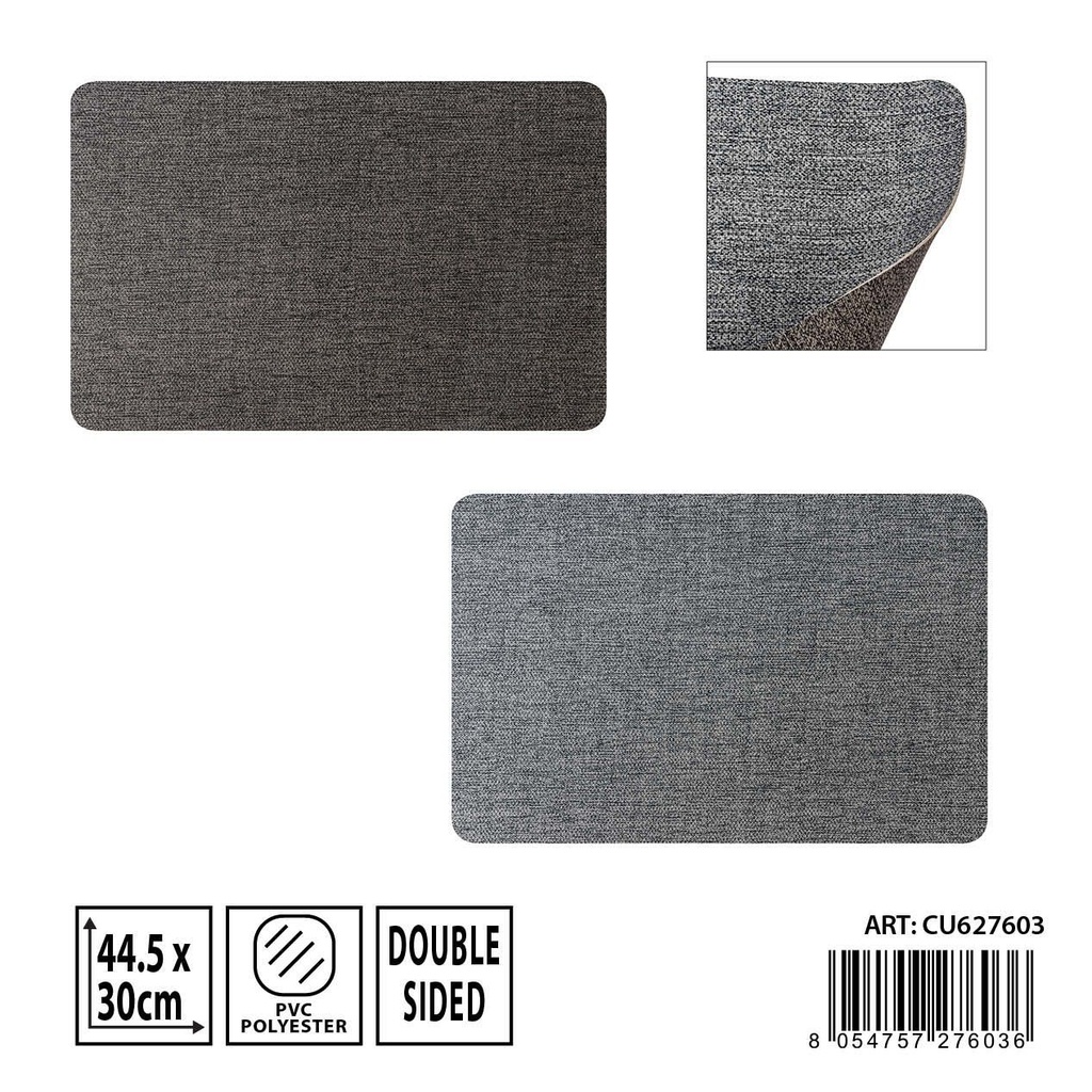 Mantel individual rectangular de lado doble 44x37 cm - Accesorios de mesa