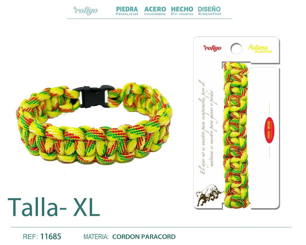 Pulsera paracord trenzado - Joyería que mezcla estilo y resistencia