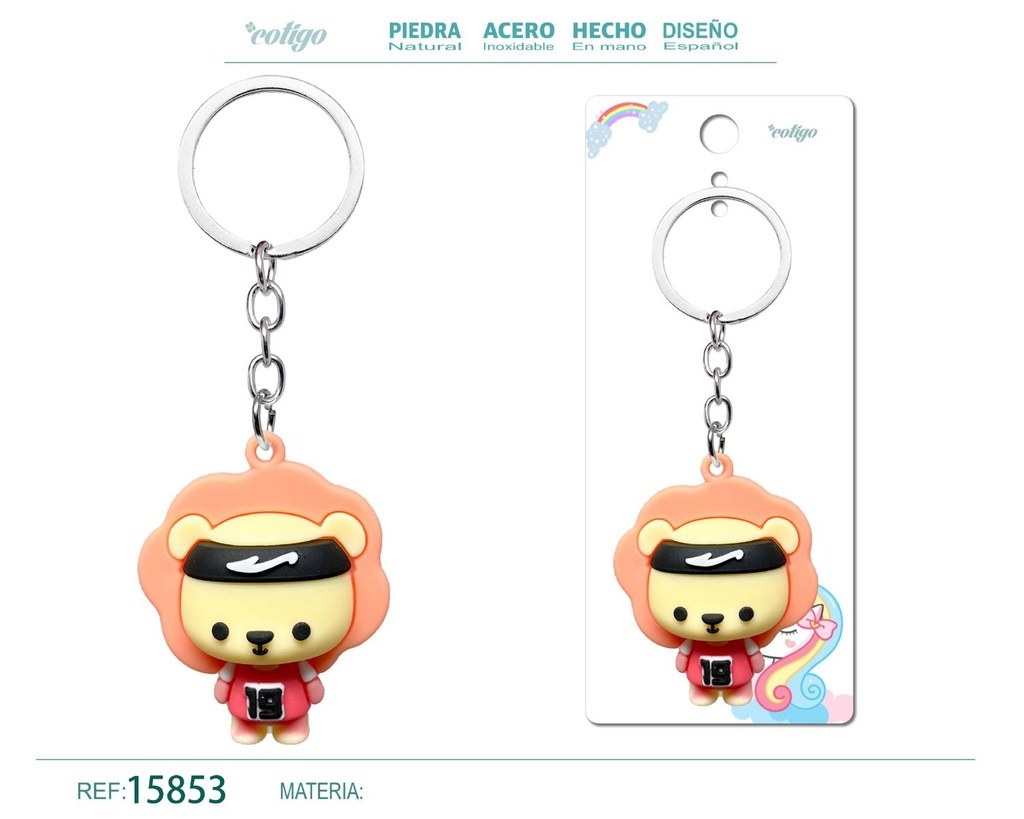 Llavero de cuerda color macarrón - Accesorios de moda y llaveros coloridos
