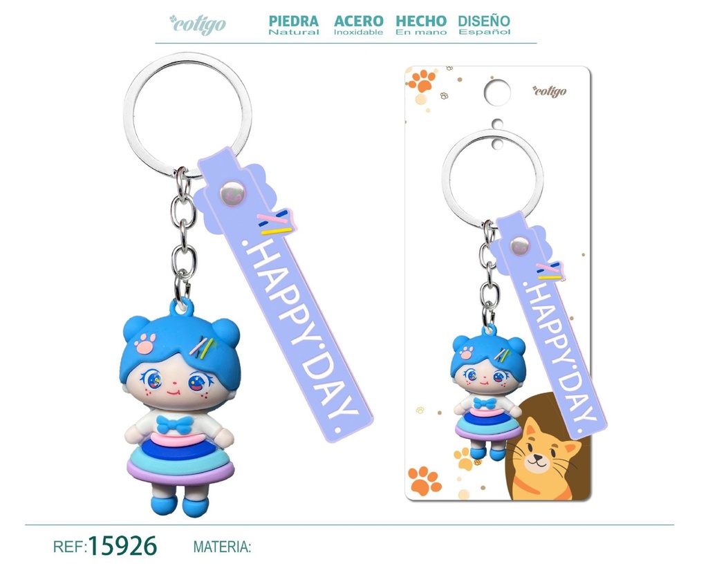 Llavero de dibujos animados - Accesorios y llaveros divertidos