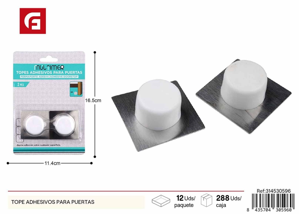 Tope adhesivo para puertas - Accesorios de ferretería