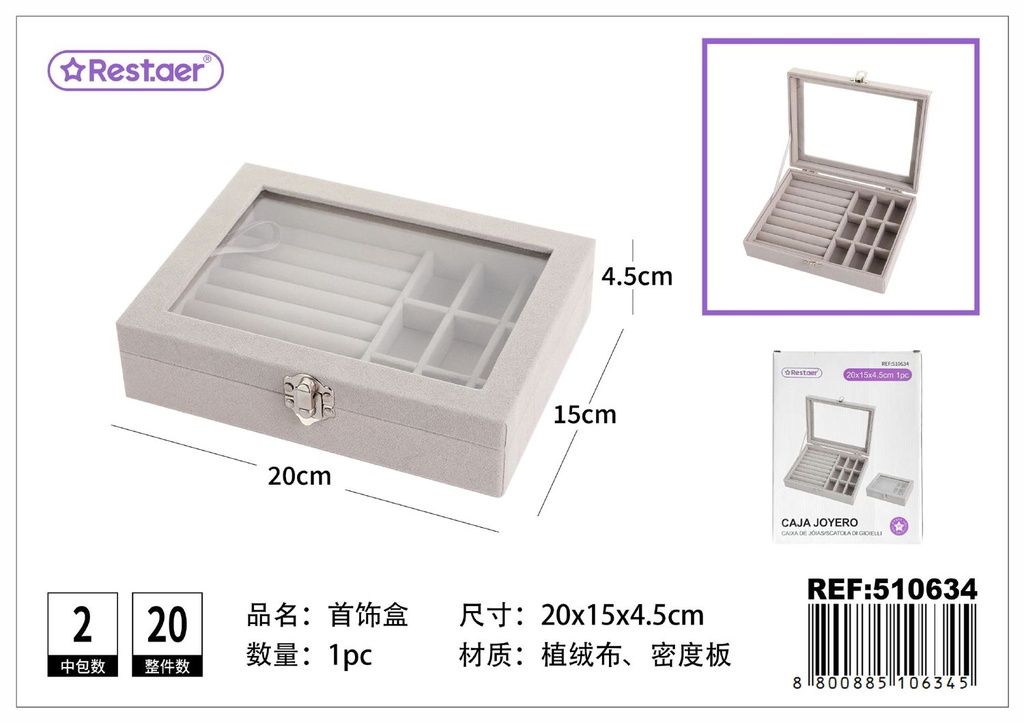 Caja joyero de acrílico - Artículos de belleza