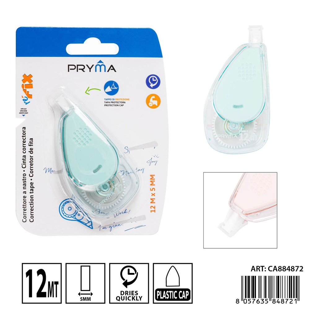 Cinta correctora 5mm x 12m - Artículos de corrección