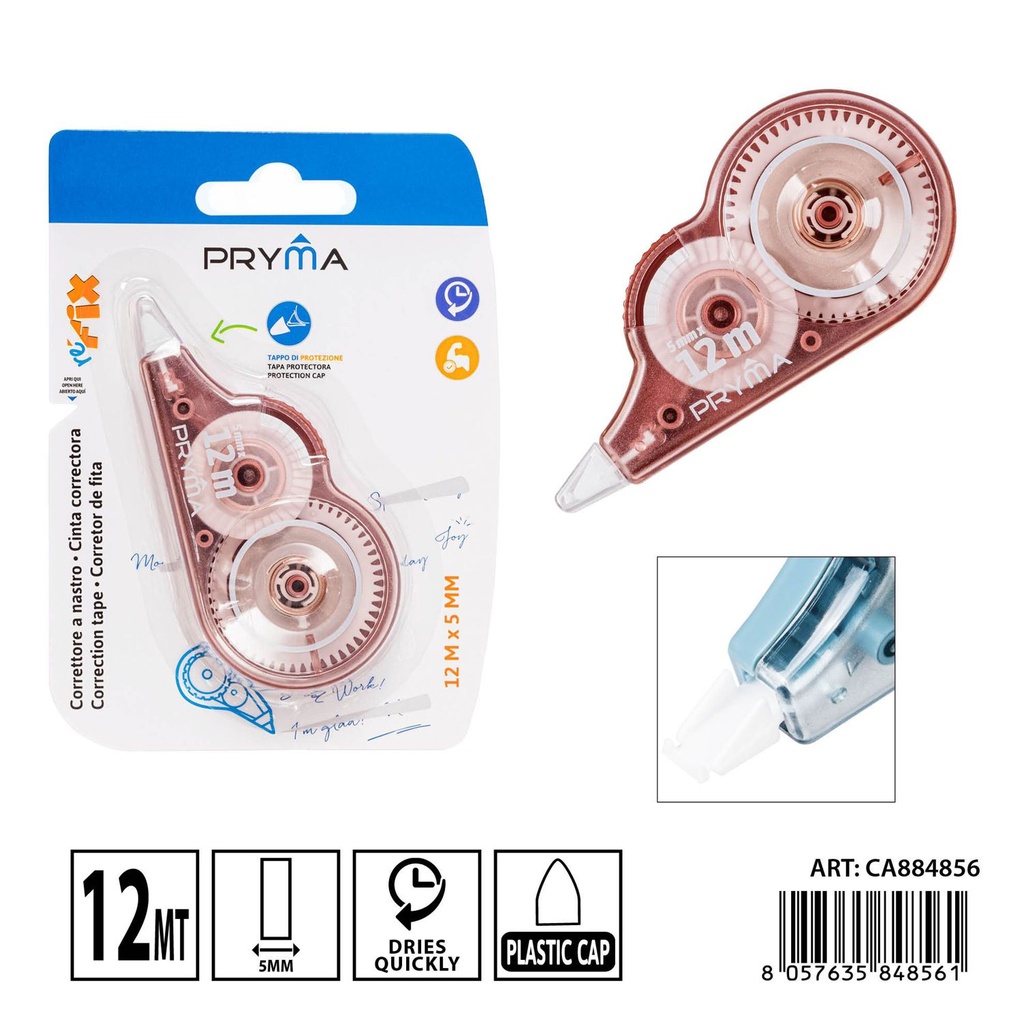 Cinta correctora 5mm x 12m - Artículos de corrección
