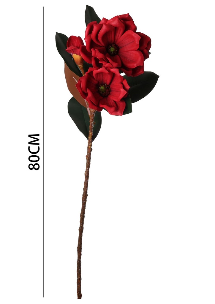 Ramo de flores artificiales - Lirios enrollados en 68 cm