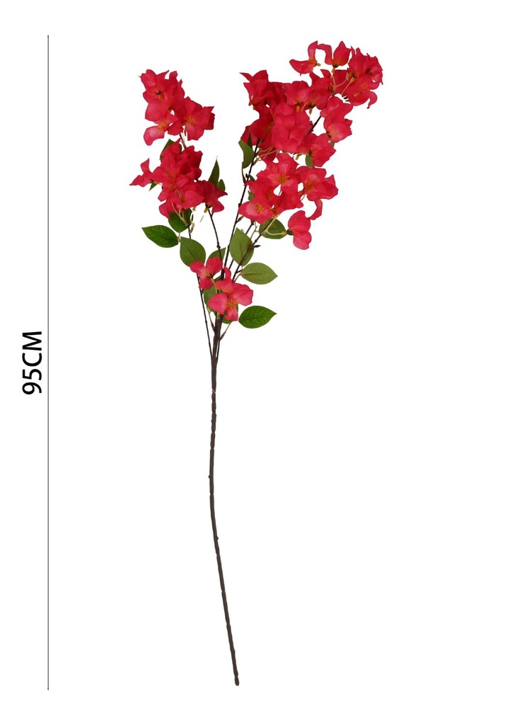 Ramo de flores artificiales - Bugambilia de 5 cabezas en 95 cm