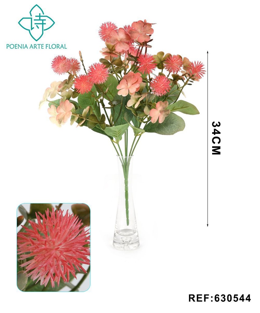 Ramo decorativo 630544 en rojo - Ramo decorativo - Serie de hierbas de agua
