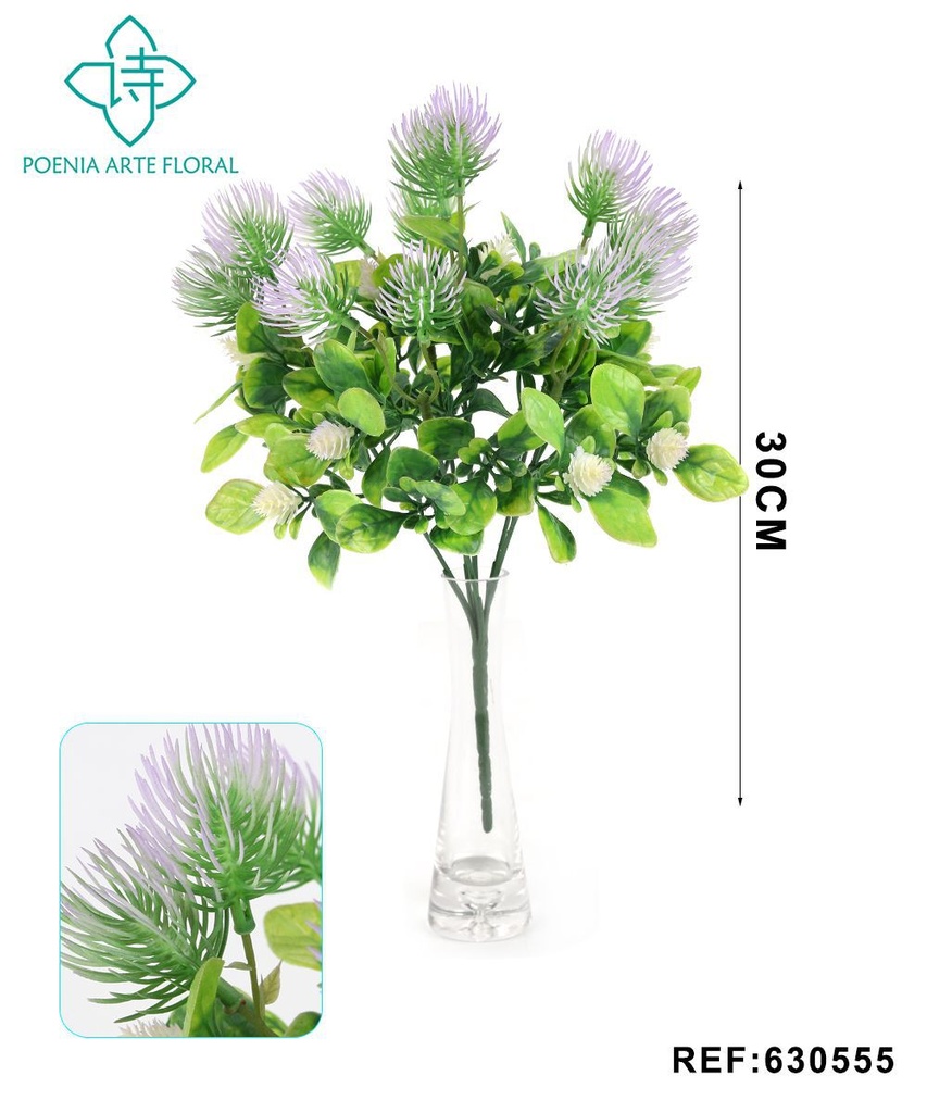 Ramo decorativo 630555 en púrpura - Ramo decorativo - Serie de hierbas de agua