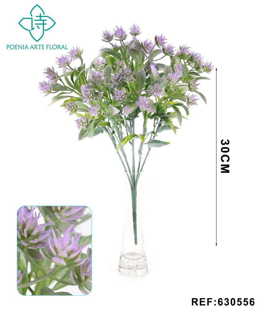 Ramo decorativo 630553 en púrpura - Ramo decorativo - Serie de hierbas de agua