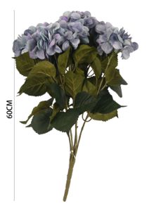 Ramo de hortensias BUSH con 7 cabezas de 23" y 144 hojas - Ramo decorativo