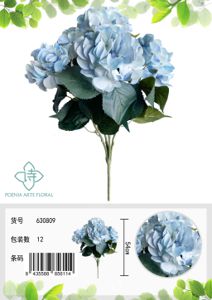 Ramo de hortensias BUSH con 5 cabezas de 51 cm - Ramo decorativo