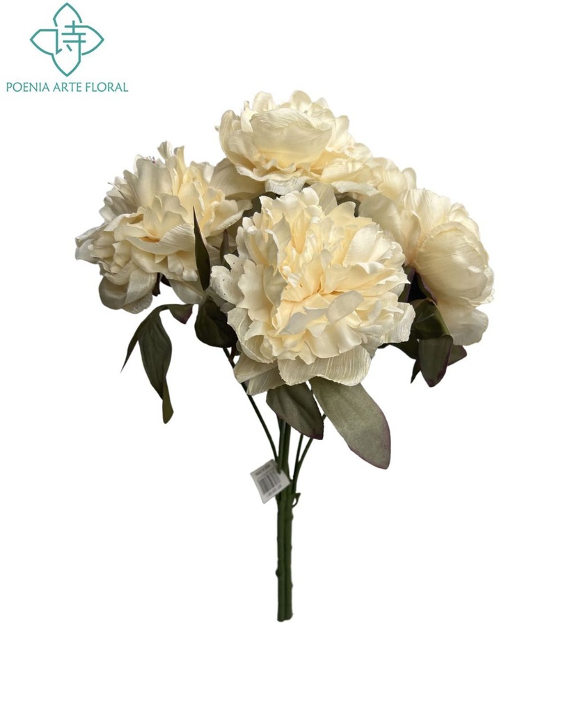 Ramo de magnolias grandes clásicas de 6 cabezas - Ramo decorativo