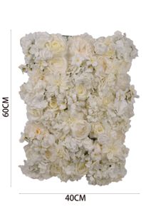PANEL CONJUNTO DE ROSAS Y HORTENSIAS ARTIFICIALES - Jardín vertical y decoración de plantas