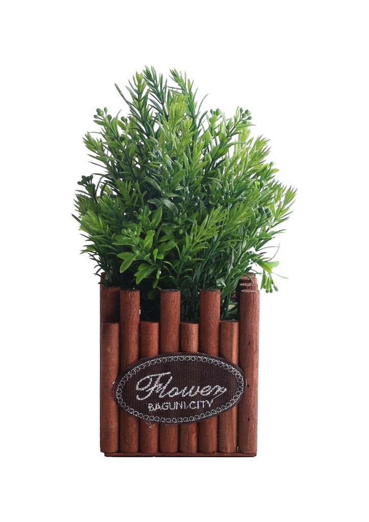 Pozuelo de flores artificiales - Pequeño macetero decorativo