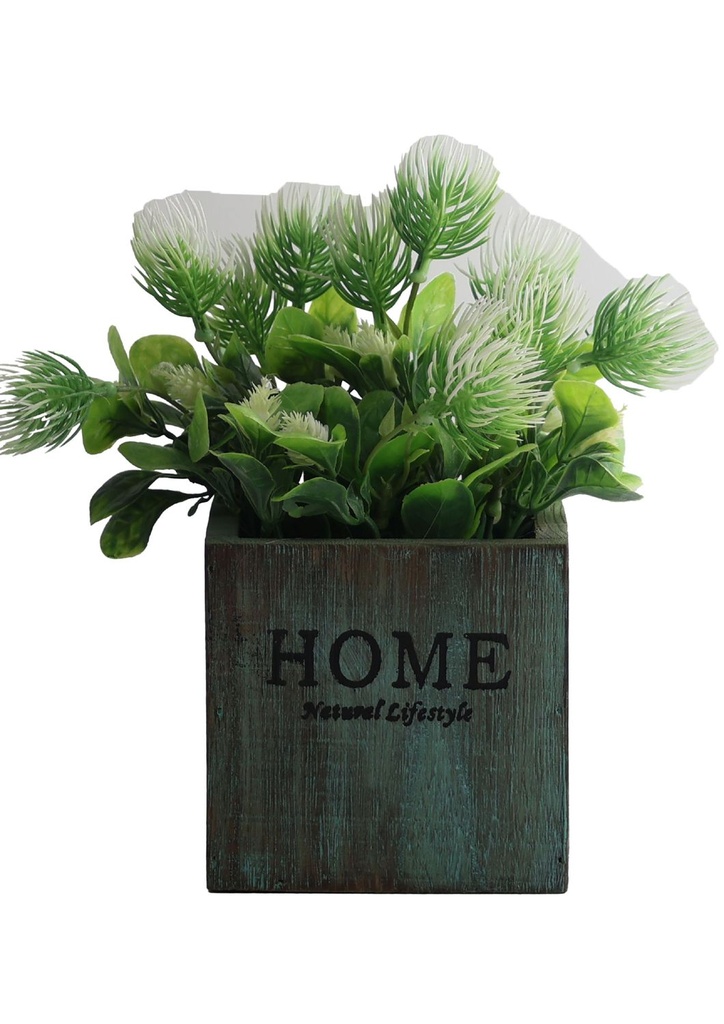 Pozuelo de flores artificiales - Pequeño macetero decorativo