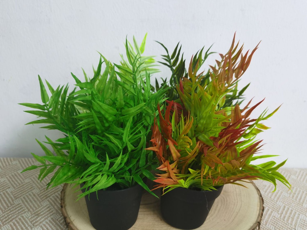 Planta artificial pequeña en maceta - Bonsái decorativo