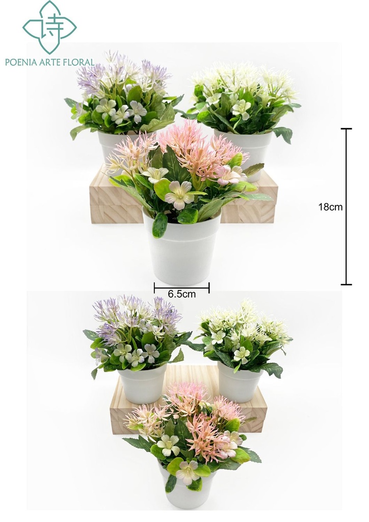 Planta artificial pequeña en maceta - Bonsái decorativo
