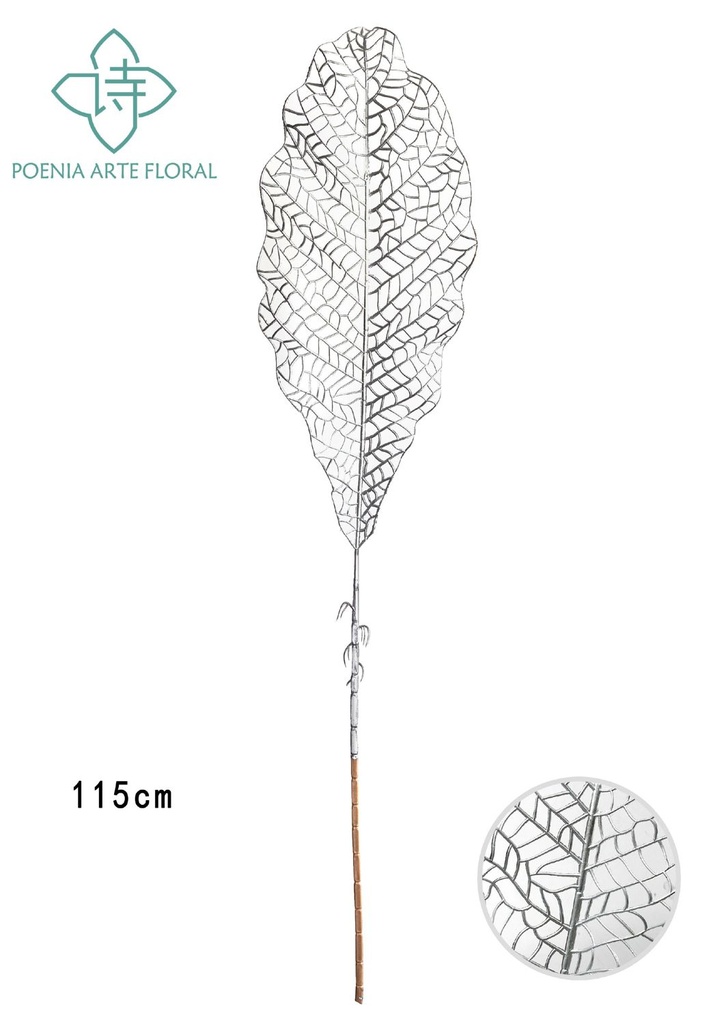 Bonsái artificial de hoja grande vacía dorada - Planta decorativa