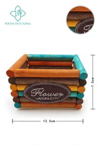 Maceta cuadrada de madera - Maceta de madera