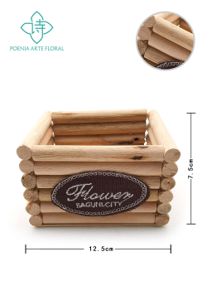 Maceta cuadrada de madera - Maceta de madera