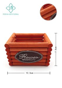 Maceta cuadrada de madera - Maceta de madera