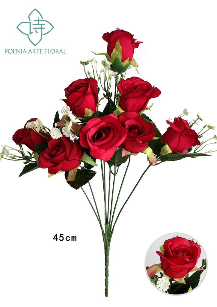 Ramo de flores en espiral (8 cabezas)