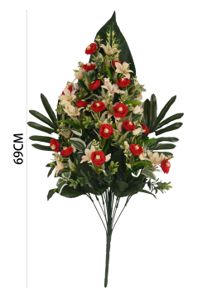 Ramo de orquídeas y rosas (18 cabezas)