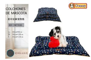 Colchoneta de perro 3 piezas azul 7783D - Comodidad y calidad