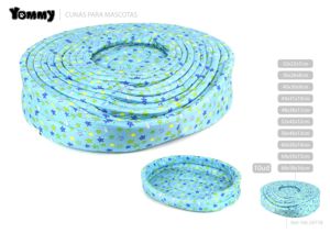 Cuna de 10 piezas azul con estrellas 68x58x16 cm - Accesorios para mascotas