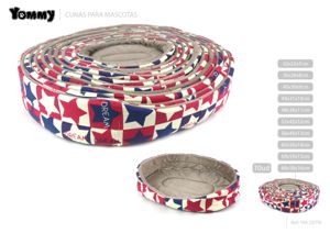Cuna de 10 piezas roja 68x58x16 cm - Accesorios para mascotas