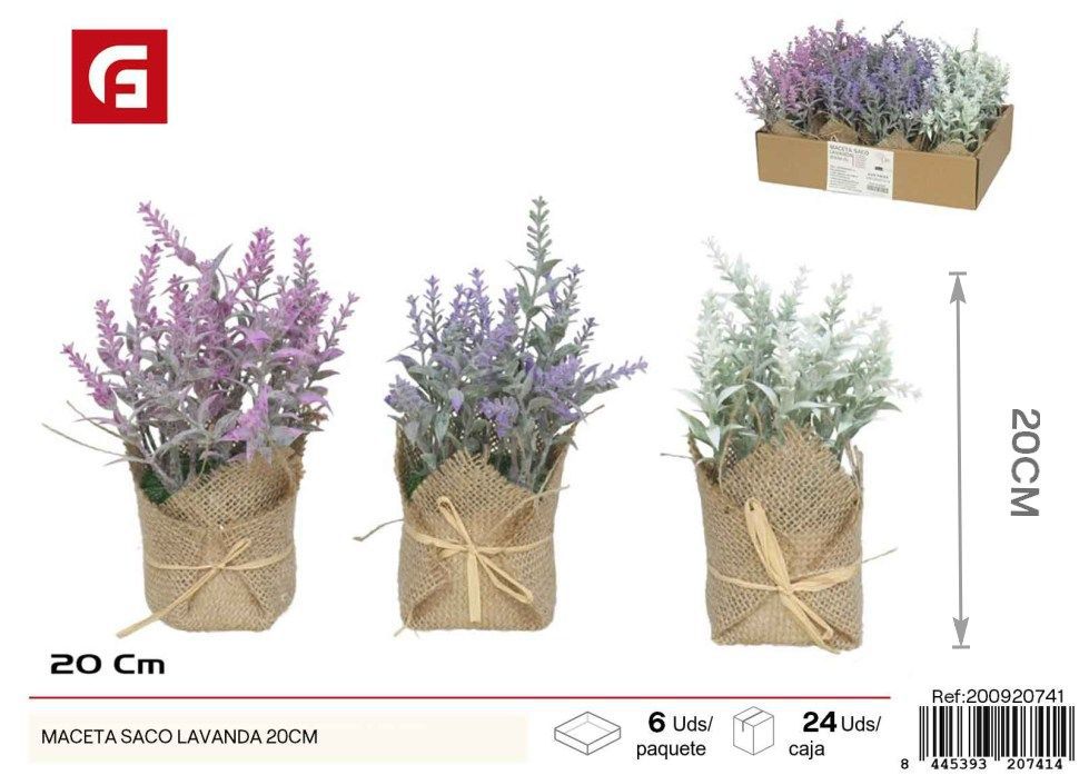 Maceta saco de lavanda de 20 cm - Decoración para jardines