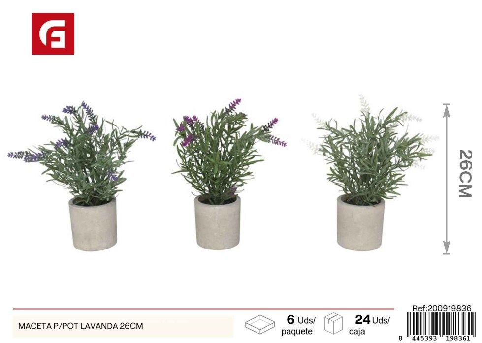 Maceta de P/pot lavanda de 26 cm - Decoración para jardines
