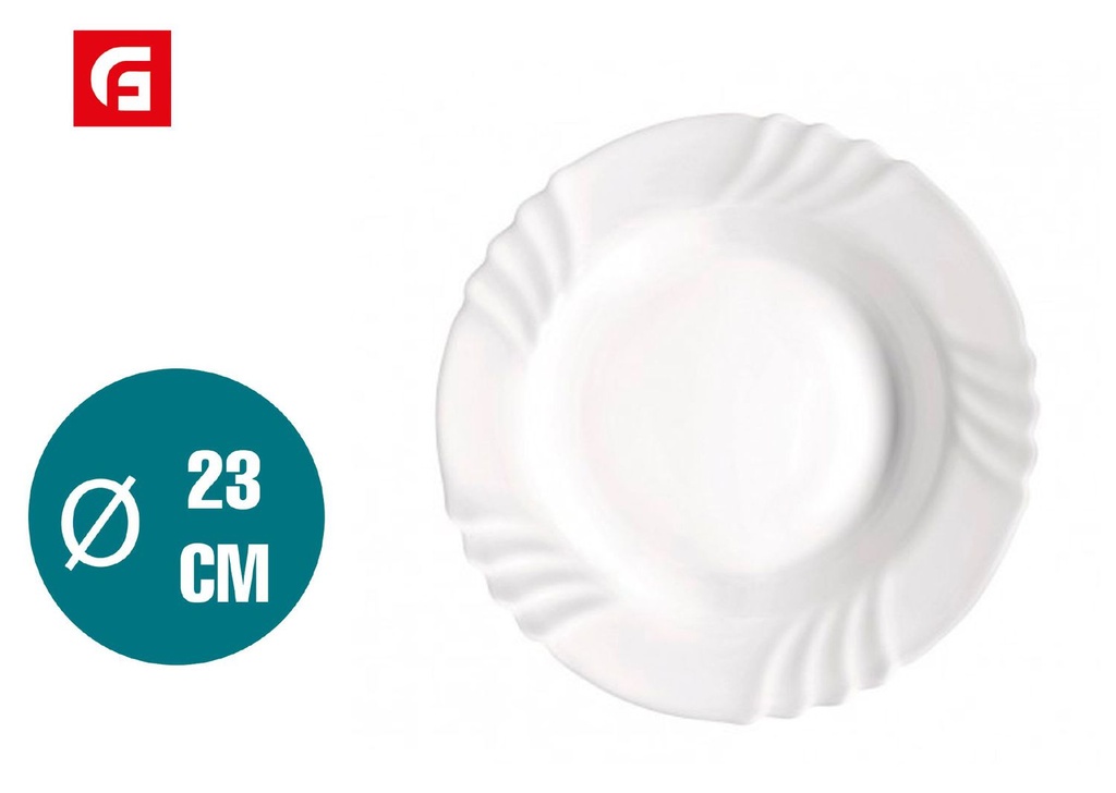 Plato hondo 23 cm Ebro - Vajilla y cerámica