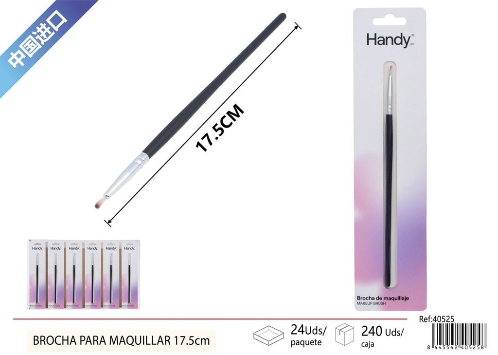 Brocha para maquillar de delineador 17.5cm - Accesorios de maquillaje y cosméticos