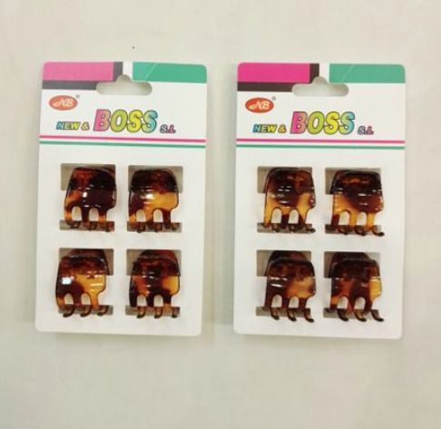 Pinza de pelo carey 1.8 cm 12 unidades - Accesorios elegantes para el cabello